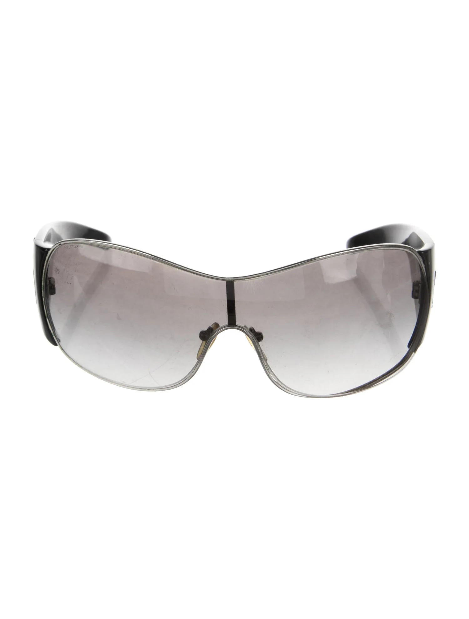 Prada Shield Gradient Sunglasses - Silver Sunglasses, Accessories - PRA1223641 | The RealReal | The RealReal