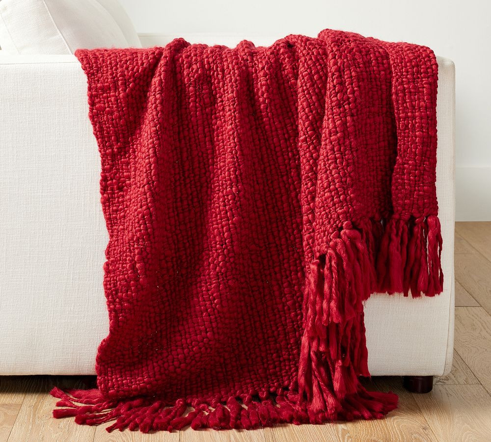 Dreamy Handwoven Fringe Throw | Pottery Barn (US)