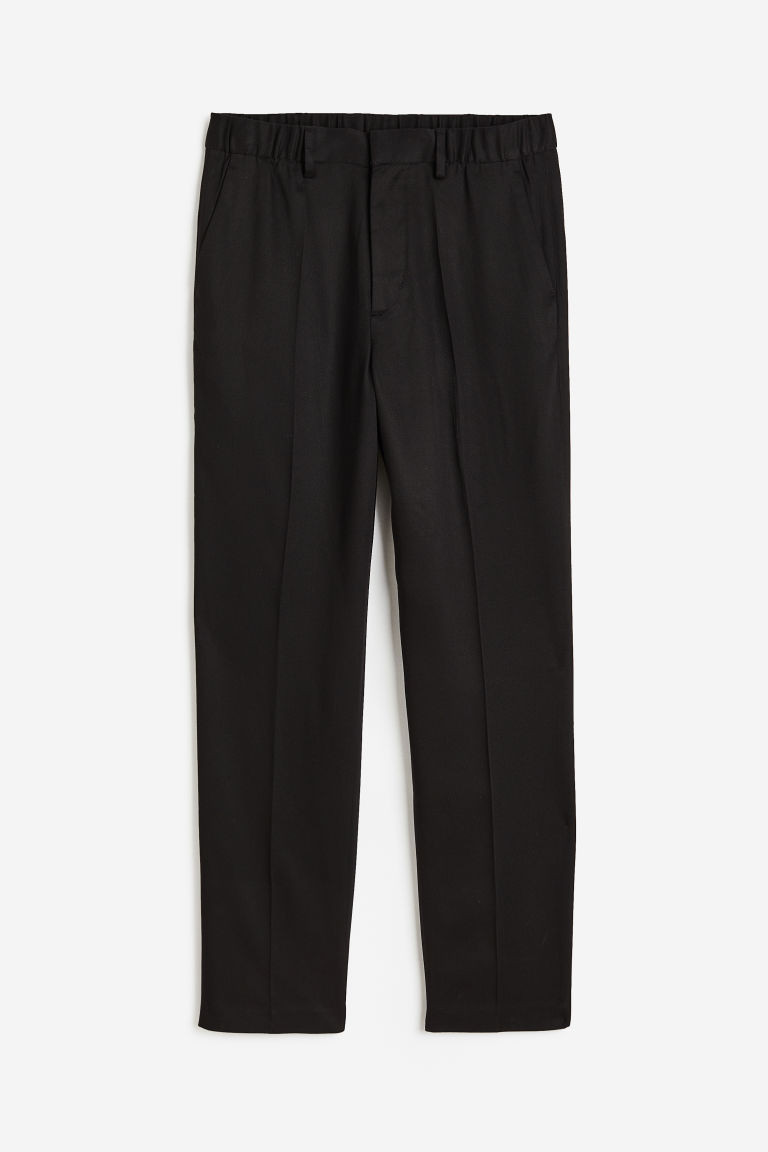 H & M - Elegante Lyocell-Hose Regular Fit - Schwarz - Herren | H&M (DE, AT, CH, NL, FI)