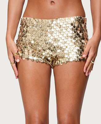 Women's Macie Sequin Micro Shorts | Macy's