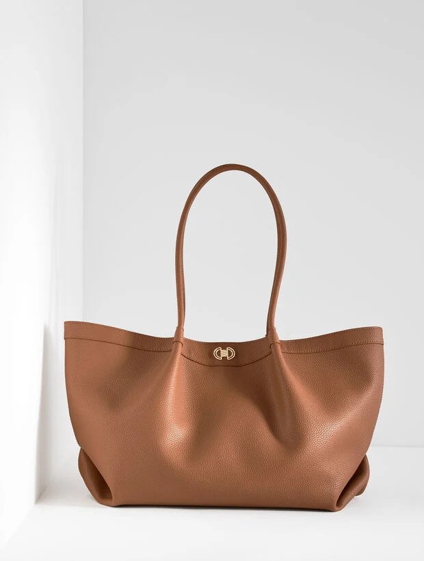 Katharine Pebble Leather Tote | Talbots