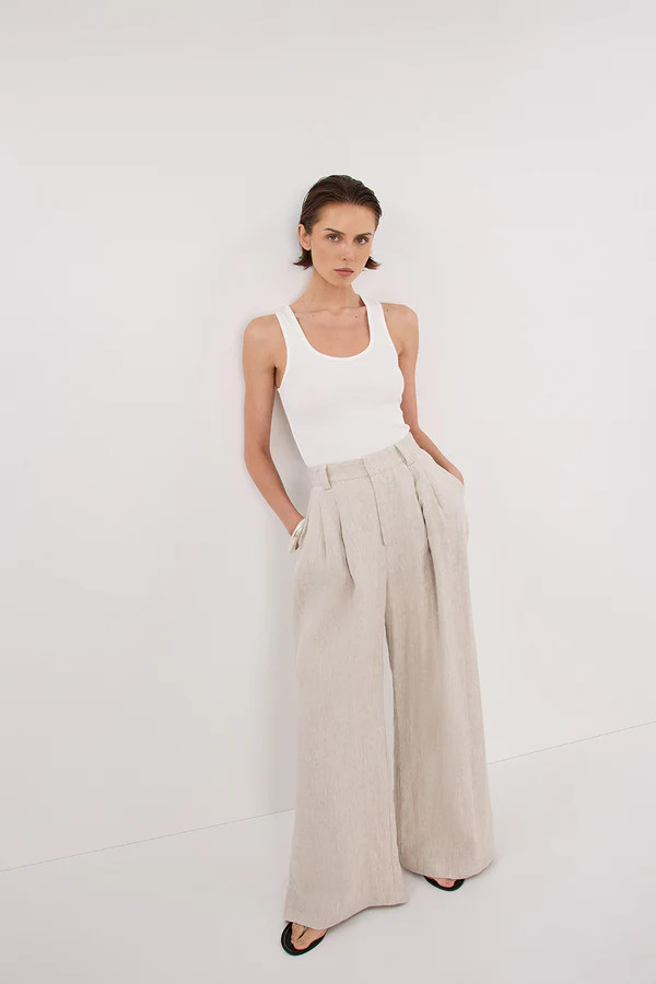 HOLDEN NATURAL LINEN PANT | DISSH