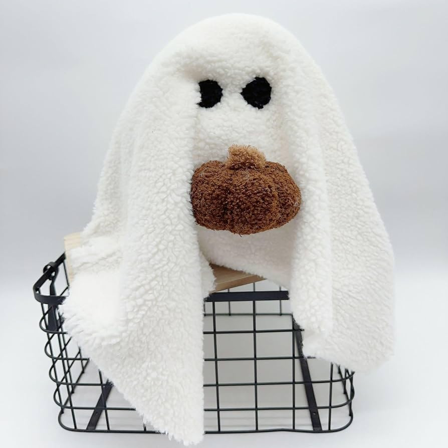 Gus The Ghost Pillow, 12 Inch Ghost Plush Toy Halloween Decor, Cute Soft Halloween Party Decorati... | Amazon (US)