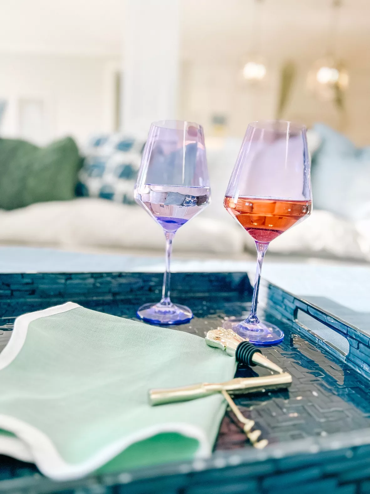 Estelle Colored Martini Glass - Set of 2 {Lavender}