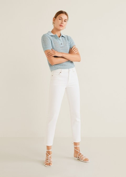 Cropped slim-fit Grace jeans | MANGO (US)