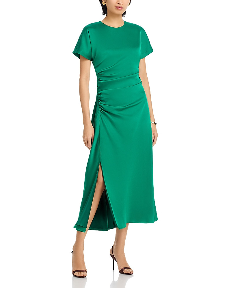 SIMKHAI Marabella Short Sleeve Draped Midi Dress | Bloomingdale's Women | Bloomingdale's (US)