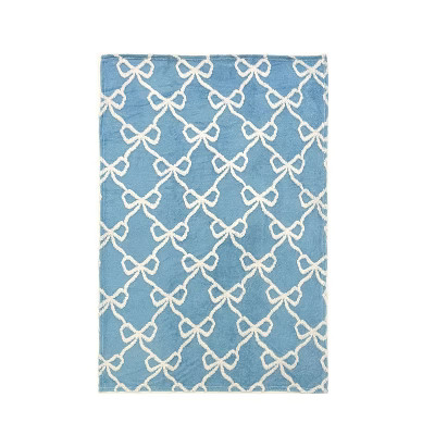 Plush Throw Blue Bows - Bullseye's Playground™ | Target