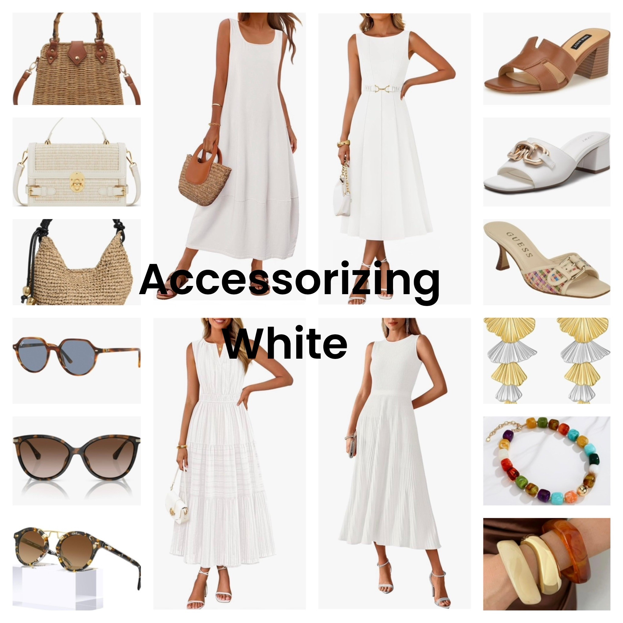 When it’s this hot outside, you just want to wear breezy white! These accessories make an all white outfit look polished! Plus they are budget friendly from Amazon.

#LTKOver40 #LTKTravel #LTKWorkwear