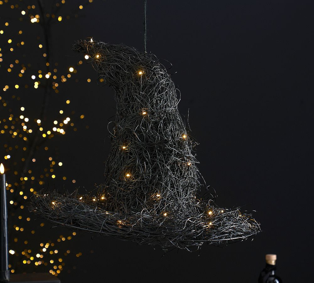 Lit Hanging Witches Hat | Pottery Barn (US)