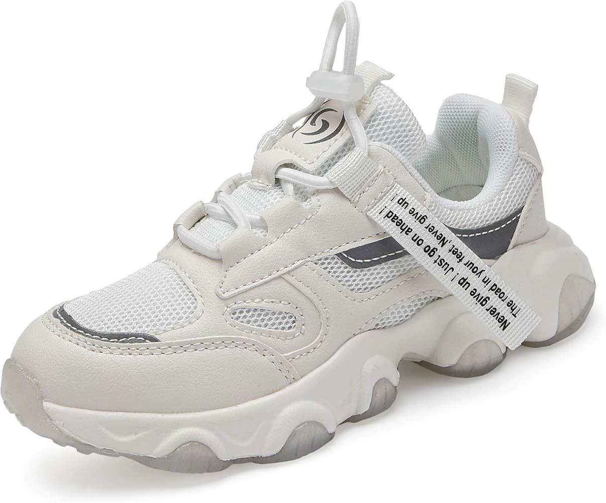 Casbeam Kids Breathable Sneakers Mesh Lightweight Easy Walk Casual Sport Strap Athletic Running S... | Amazon (US)