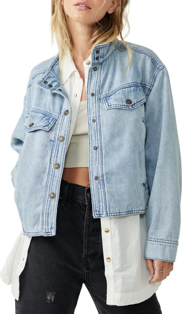 Crystal Utility Denim Jacket | Nordstrom