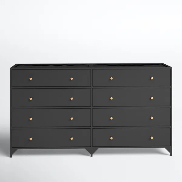 Camille 8 Drawer 70" W Double Dresser | Wayfair North America