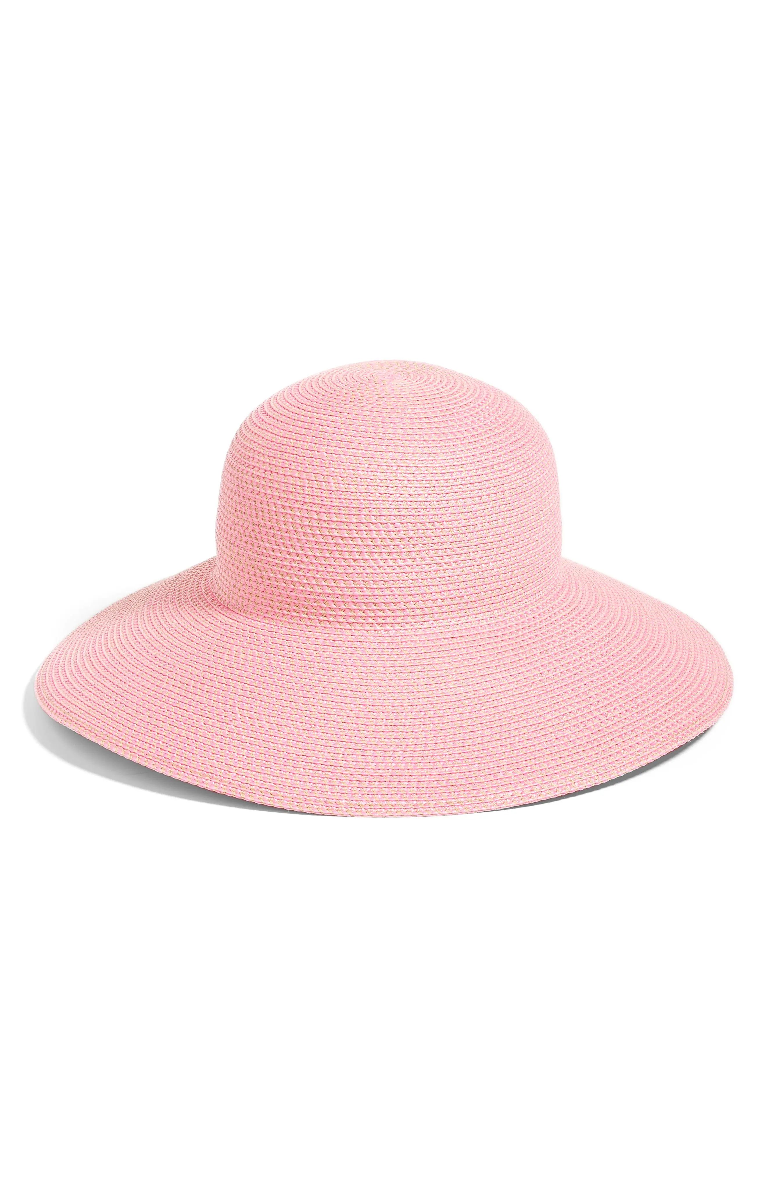 Women's Eric Javits 'Hampton' Straw Sun Hat - Pink | Nordstrom