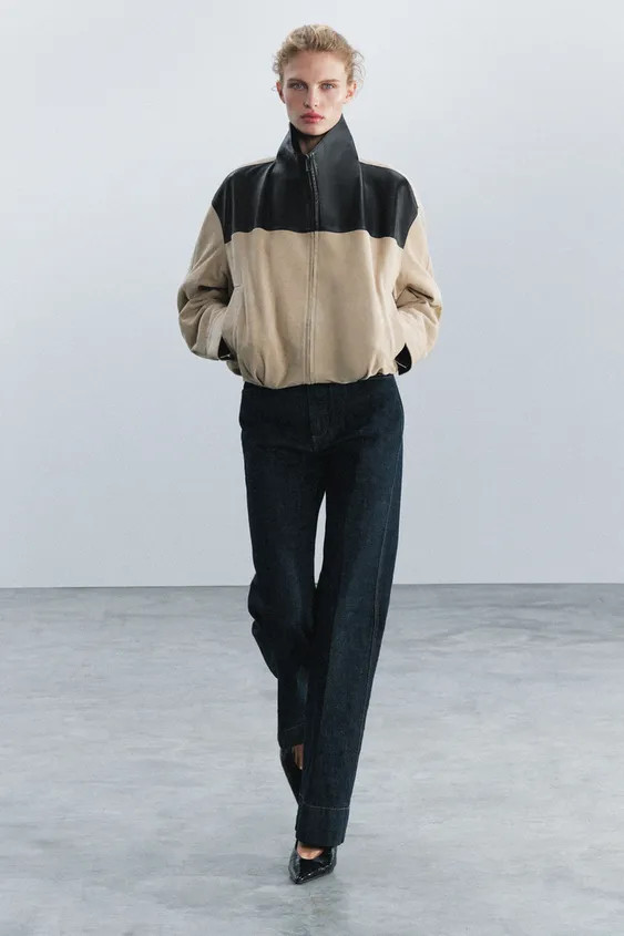ZW COLLECTION 100% LEATHER JACKET | Zara US