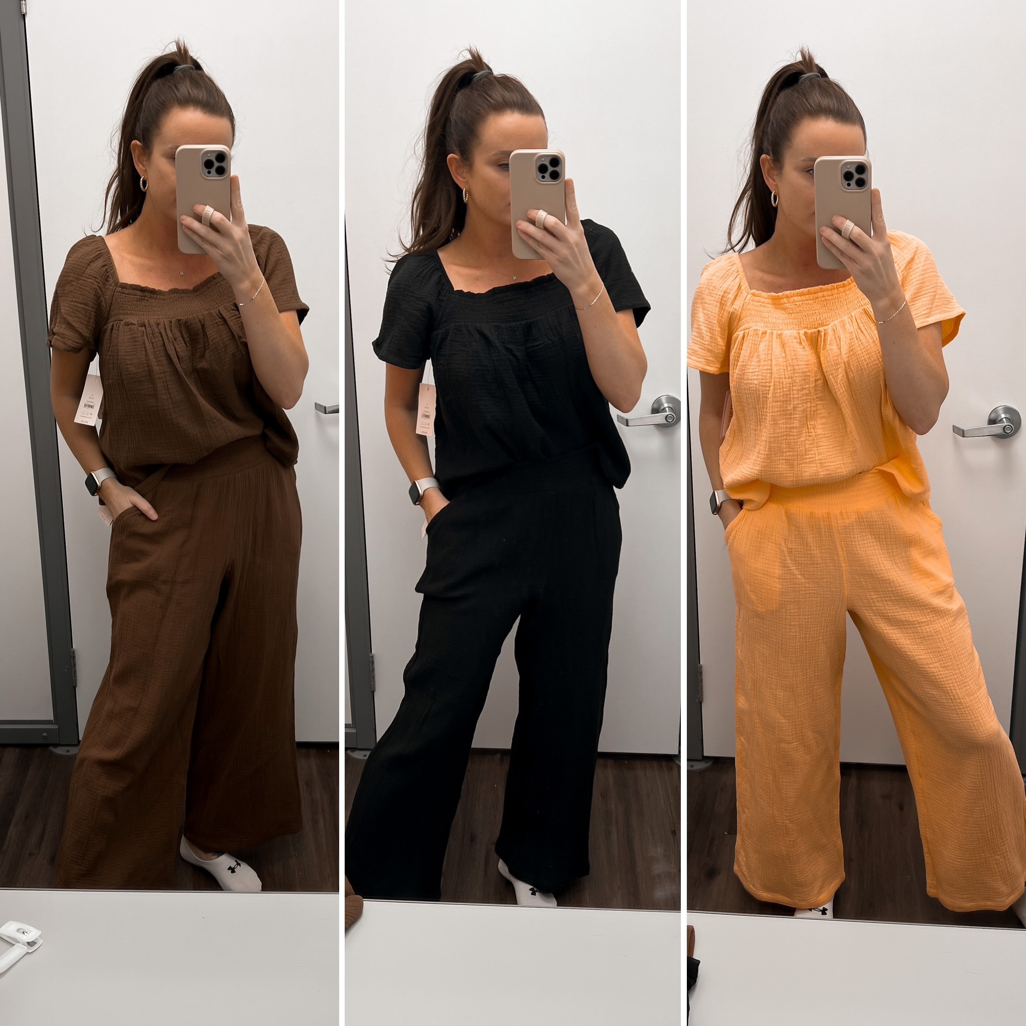 Walmart matching sets wearing a small in all this was in the pajamas section but I would wear it to travel or the beach

#LTKSeasonal #LTKFind #LTKunder50