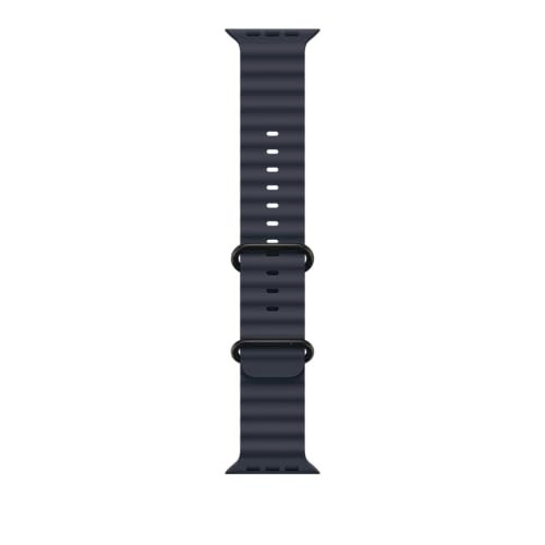 Apple Watch Band - Ocean Band (49mm) - Navy with Black Titanium Finish - Regular | Amazon (US)