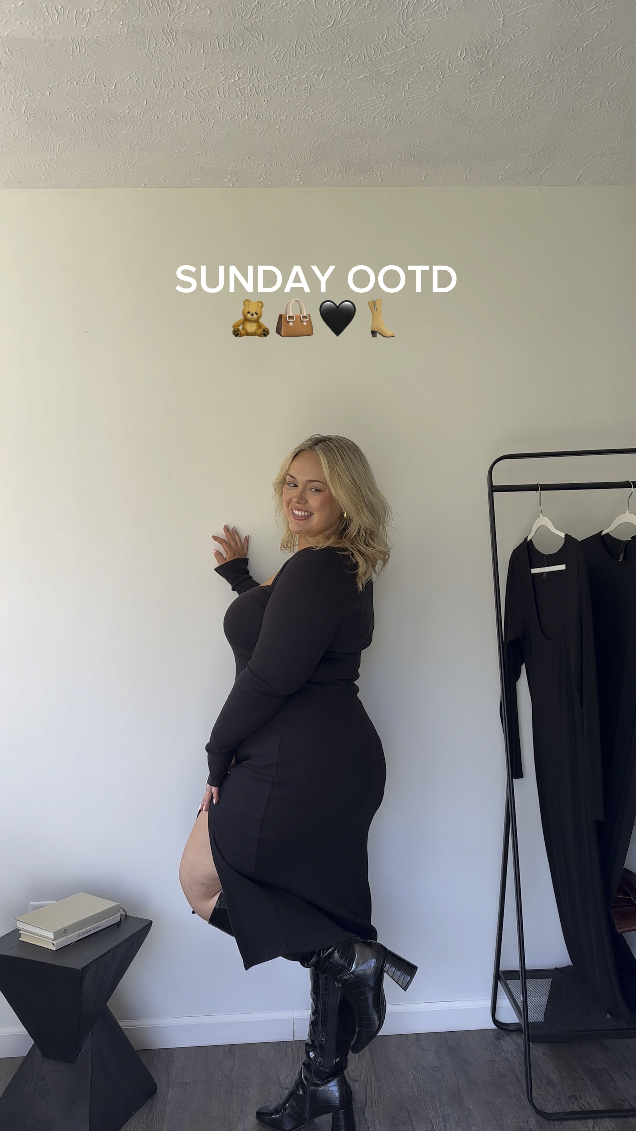 church ootd! midi dresses + boots are soooo🤌🏼😮‍💨 for fall🥹 wearing an extra wide calf in the boots & XL in the dress! 

Plus size outfit, outfit inspo, fall outfit, curvy outfit, black dress outfit, little black dress, midi dresses, wide calf boots, midi dress outfit, timeless fashion

#LTKmidsize #LTKplussize #LTKSeasonal