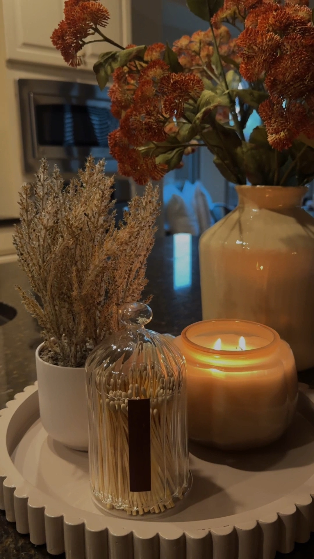 Bringing all the cozy vibes to the heart of the home 🍂✨ This fall-inspired centerpiece adds the perfect touch of warmth and charm to our kitchen island.  🤎 #fallstyling #cozyhome”

#LTKSeasonal #LTKHome #LTKFallSale