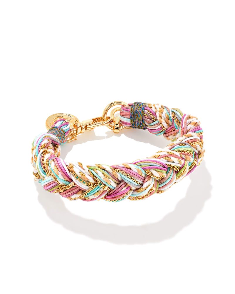 Masie Gold Corded Friendship Bracelet in Pink Mix | Kendra Scott | Kendra Scott