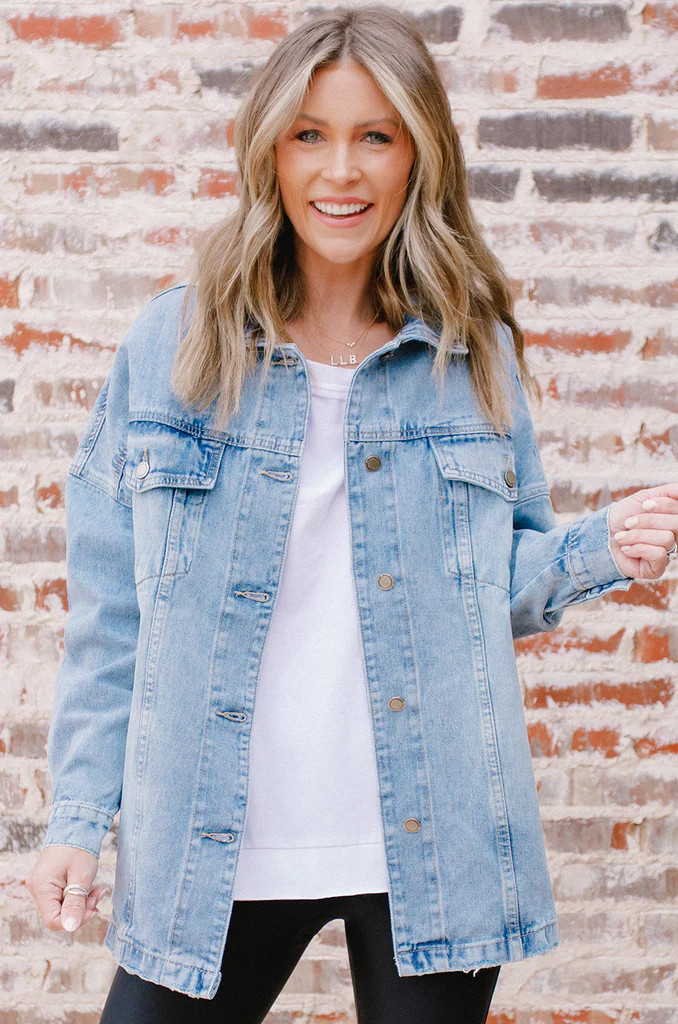 Tucker Denim Shacket | Amaryllis Apparel