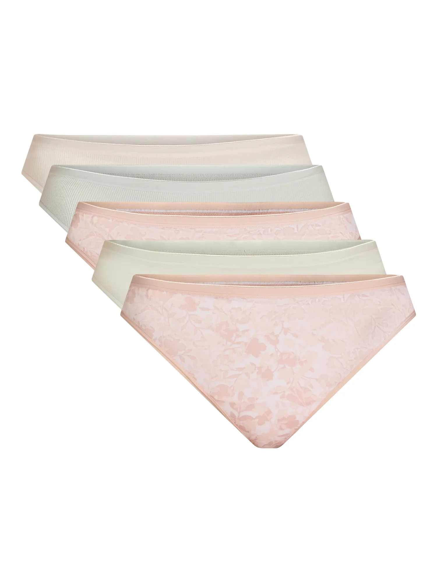 Joyspun Women's Cotton Thong Panties, 6-Pack, Sizes S-3XL | Walmart (US)