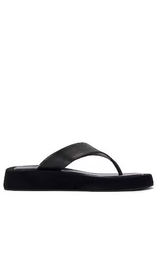 Ives Sandal in Black Leather | Revolve Clothing (Global)