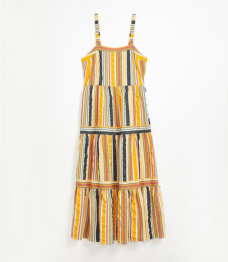 Striped Tiered Maxi Dress | LOFT | LOFT