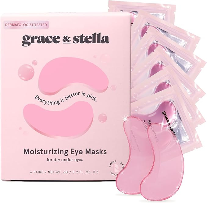 Award Winning Under Eye Mask (Pink, 6 Pairs) Reduce Dark Circles, Puffy Eyes, Undereye Bags, Wrin... | Amazon (CA)