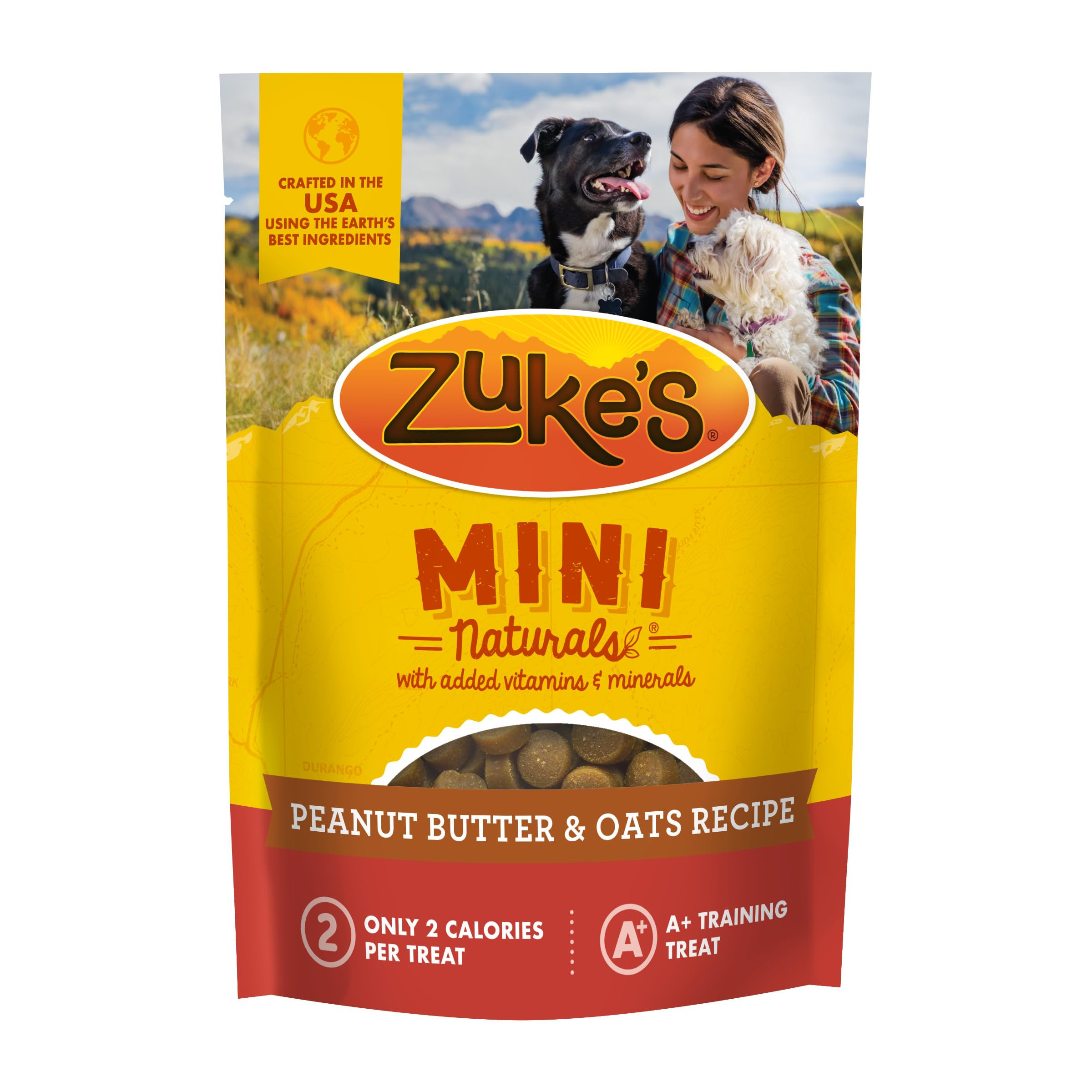 Zuke's Mini Naturals Training Dog Treats Peanut Butter and Oats Recipe - 16 Oz Bag | Amazon (US)