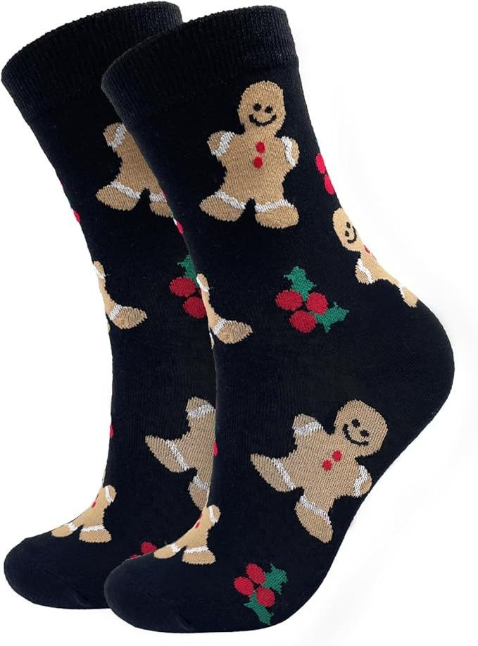 Rutuioy Christmas Socks for Women, Fun Novelty Crew Socks, Stocking Stuffers for Mom Mother Gifts | Amazon (US)