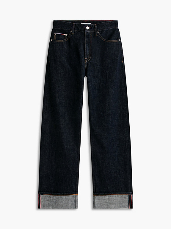 Selvedge Mid Rise Loose Straight Leg Jeans | Tommy Hilfiger UK