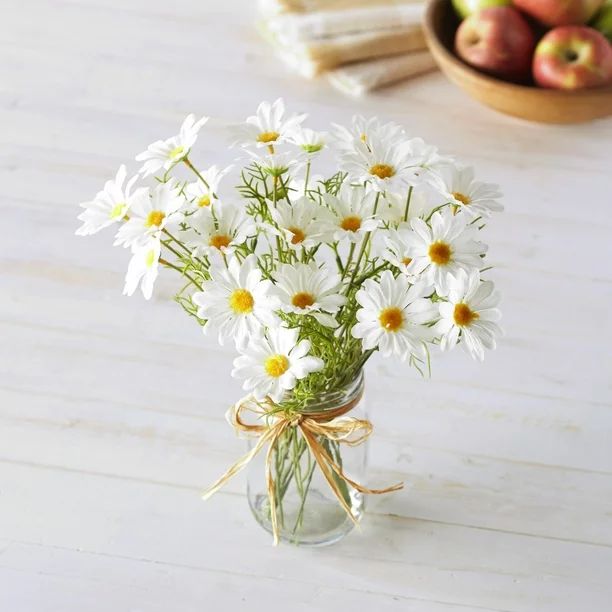 Faux Country Daisies Arrangement with Vase - Indoor Floral Accent | Walmart (US)
