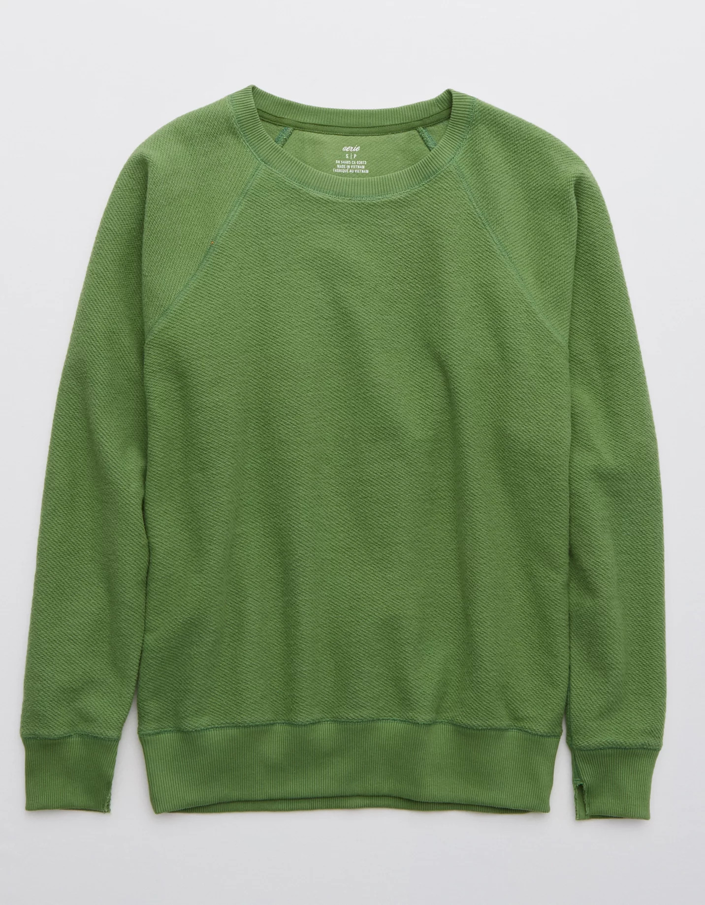 Aerie Textured Vintage Crew Sweatshirt | American Eagle Outfitters (US & CA)