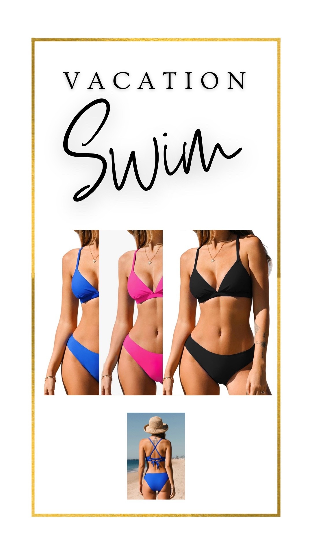 Medium coverage bikini
Fit TTS
Blue bikini
Black bikini
Pink bikini


#LTKFindsUnder50 #LTKGiftGuide #LTKActive