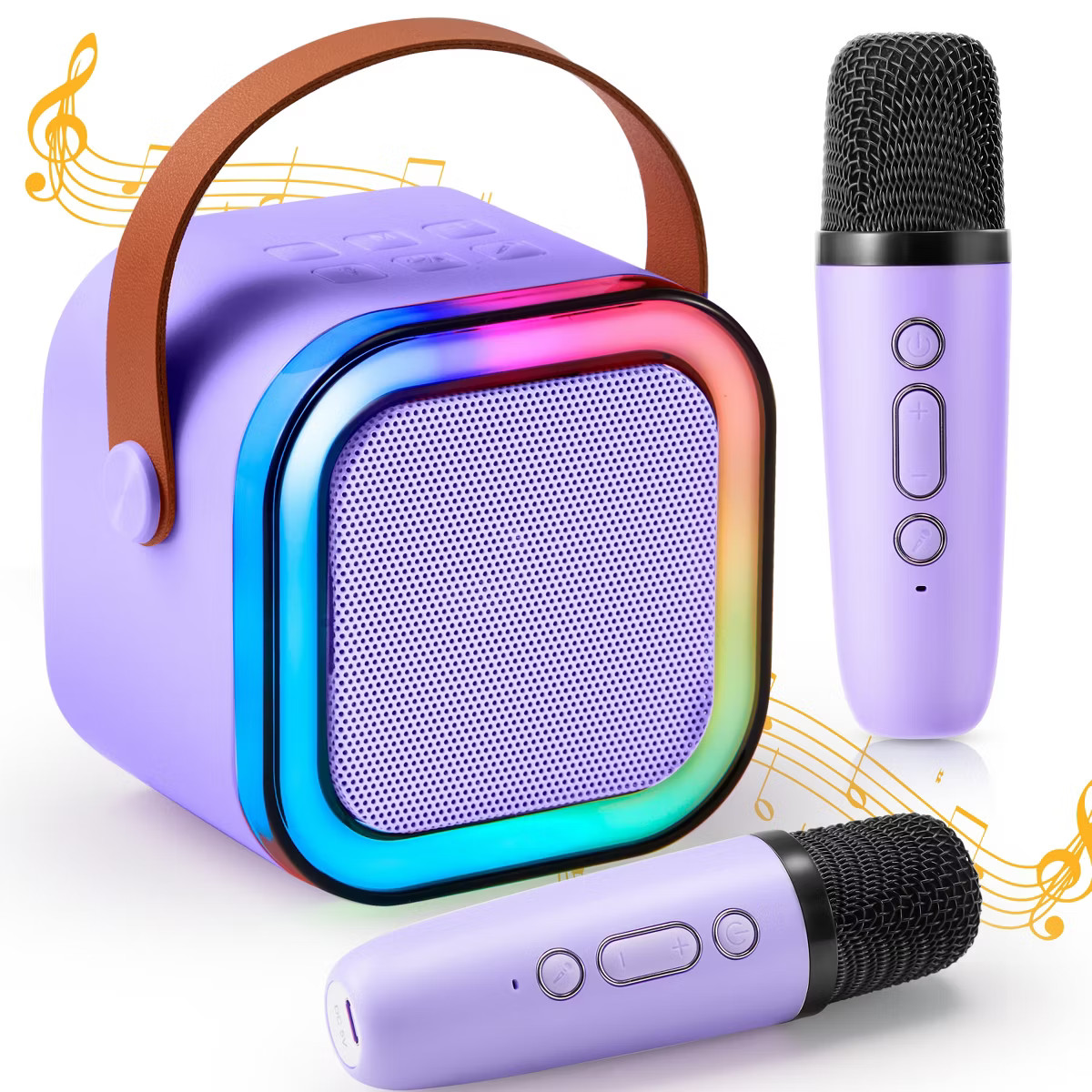 Mini Karaoke Machine with 2 Wireless Microphones for Kids and Adults, Bluetooth Speaker Toys, Chr... | Target