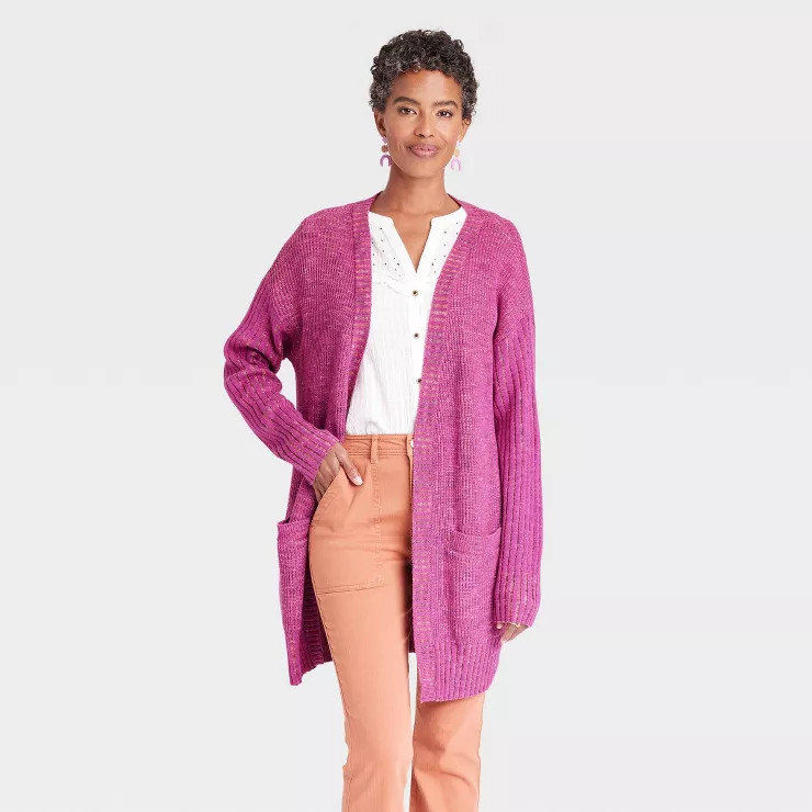 Women's Marled Open Front Cardigan - Knox Rose™ | Target