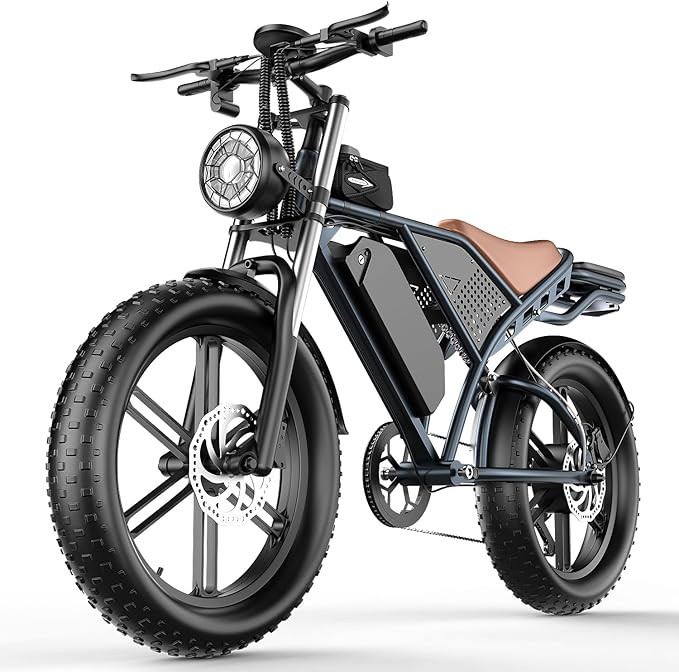 Electric Bike for Adult, 1800W Peak Electric Dirt Bike, 37MPH, 100 Miles, 7 Speed Electric Motorc... | Amazon (US)