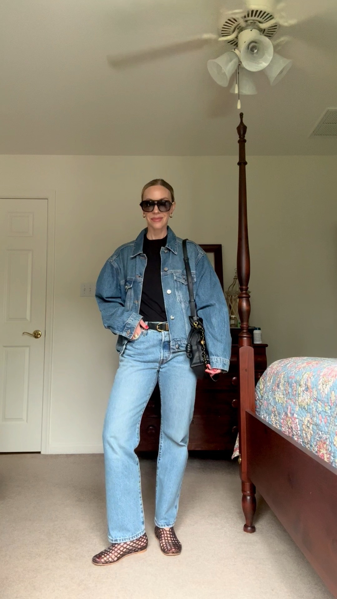 Denim on denim, all denim outfit, transitional summer to fall style, @levi baggy 90’s jeans

#LTKOver40 #LTKSeasonal #LTKSaleAlert