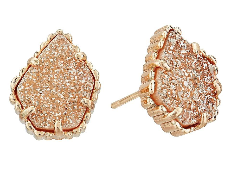 Kendra Scott Tessa Earring (Rose Gold/Sand Drusy) Earring | Zappos