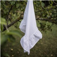 Ruffled Linen Kitchen Towels, Shabby Chic Towel, Farmhouse Style Flax Natural Eco Friendly Towel | Etsy (US)