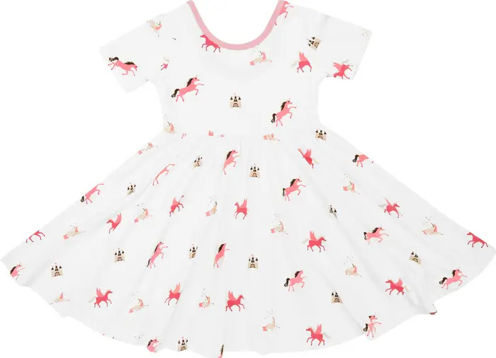 Kyte BABY Castle & Unicorn Print Twirl Dress | Nordstromrack | Nordstrom Rack