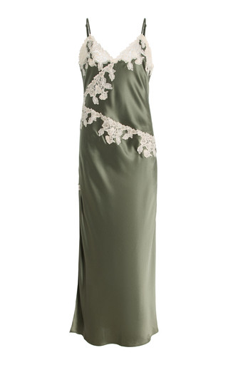 Vera Lace-Detailed Slip Midi Dress | Moda Operandi (Global)