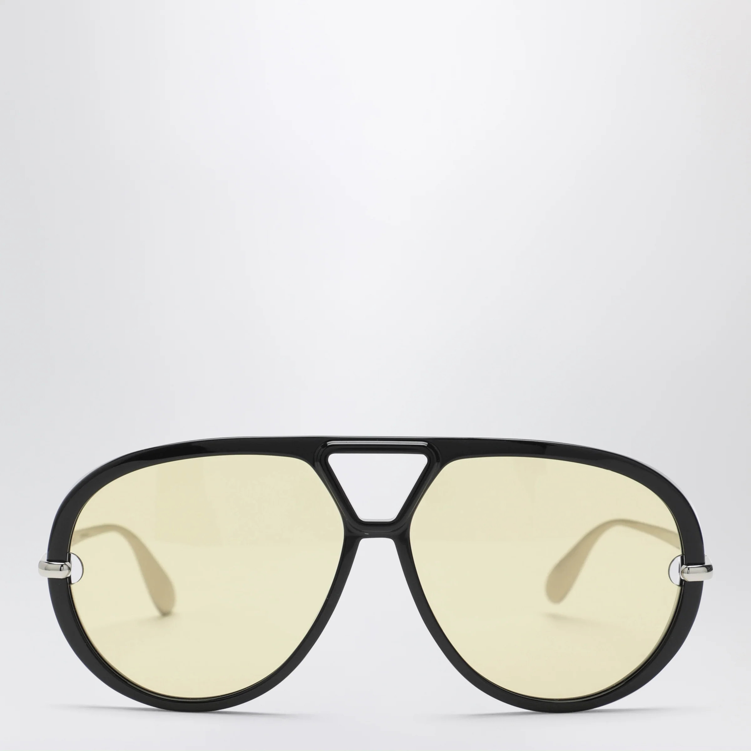 Classic Aviator sunglasses Black / Silver | The Double F