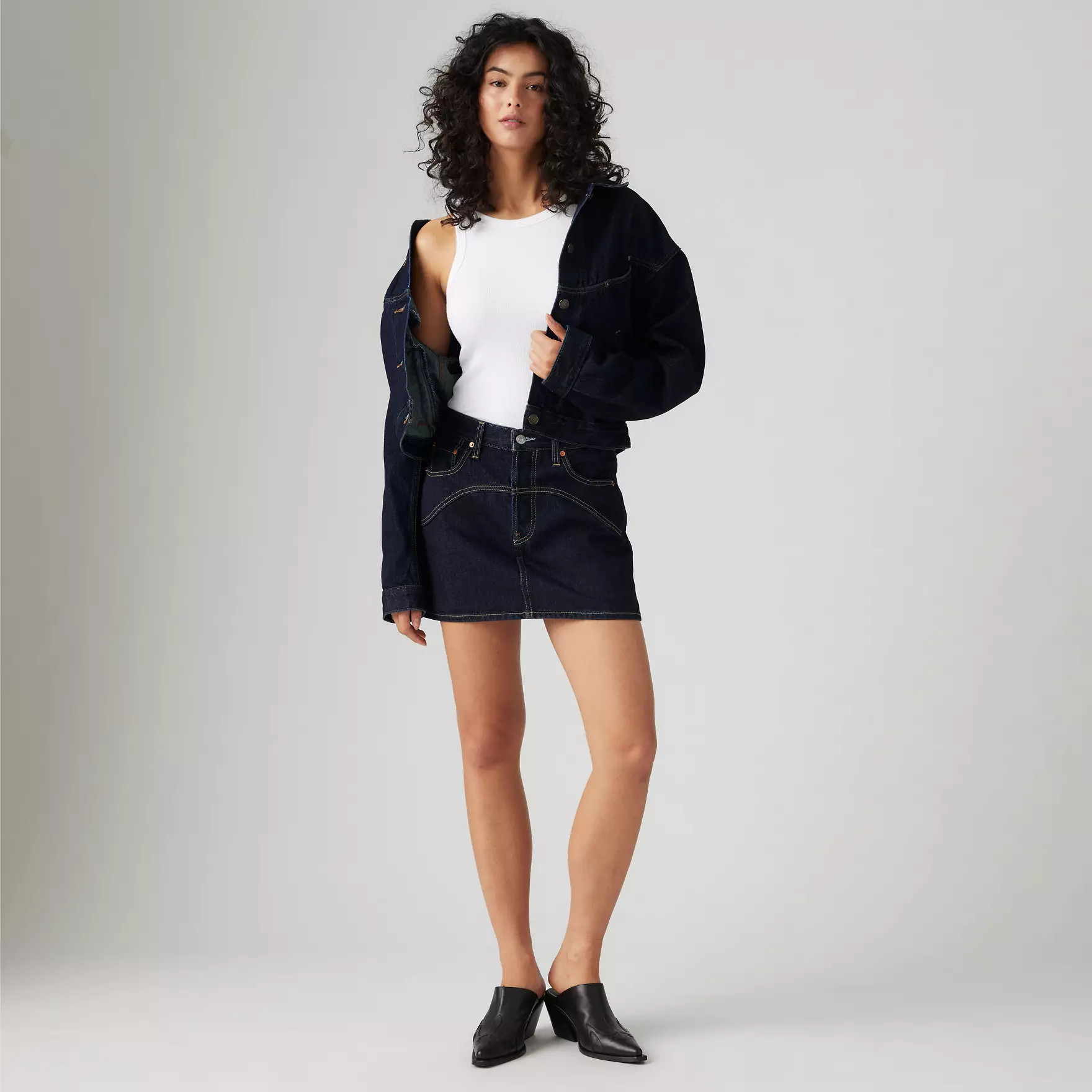 Western Icon Skirt - Dark Wash | Levi's® US | Levi's US