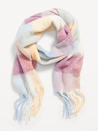 Cozy Soft-Brushed Patterned Scarf for Women | Old Navy (US)