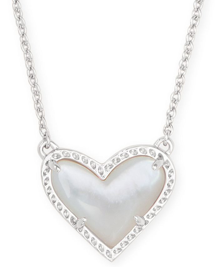 Kendra Scott Stone Heart Pendant Necklace, 15 | Macys (US)