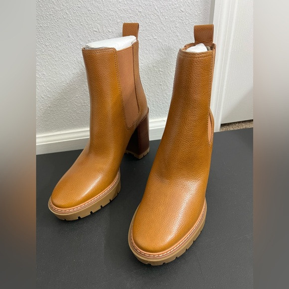 New without box Tory Burch Carson Lug High Heel Booties Size 8.5 | Poshmark