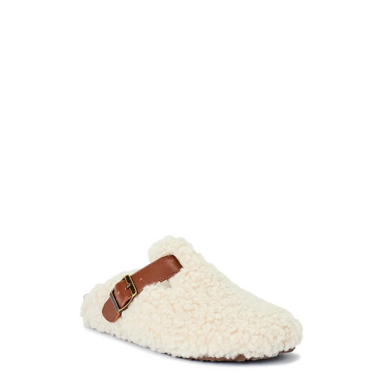 Time and Tru Women's Sherpa Clog | Walmart (US)