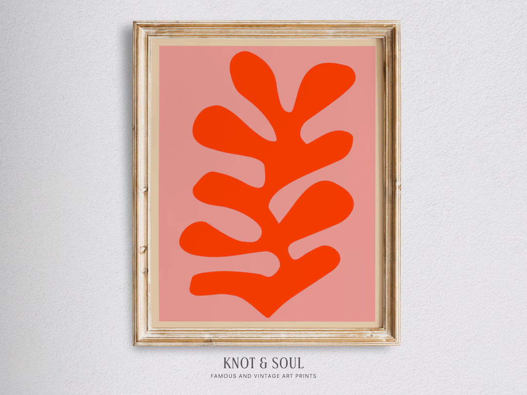 Matisse Print Download Classic Famous Shapes Leaf Vintage Classic Wall Art Decor Digital PRINTABL... | Etsy (US)