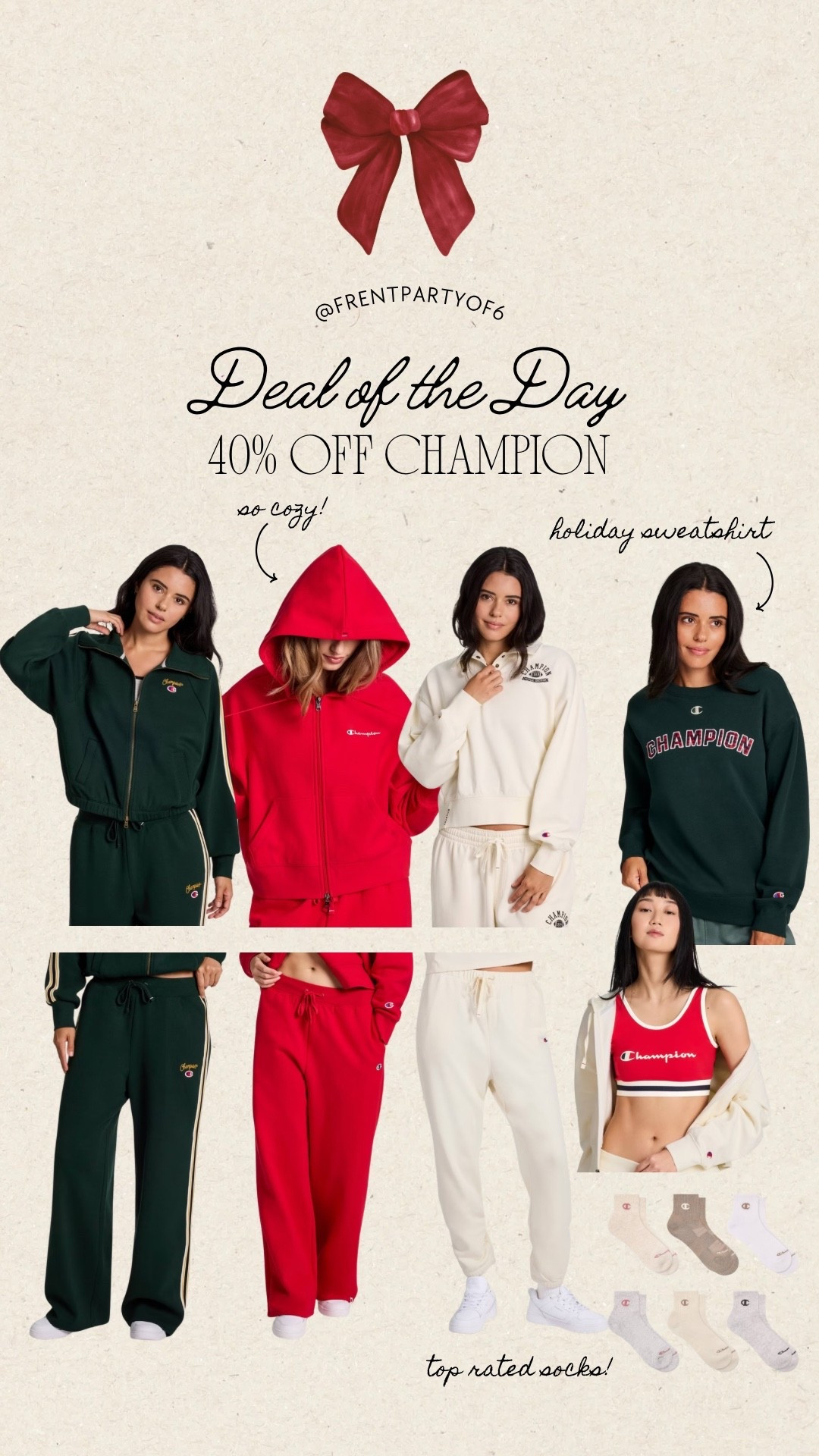 One day deal at target! 40% off champion brand. These sweats are so cozy!

#LTKSaleAlert #LTKFindsUnder50 #LTKCyberWeek